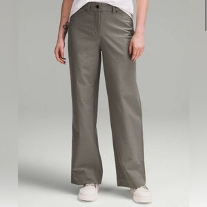 Lululemon City Sleek 5 Pkt Wide Leg *L Utilitech Size 30 Color: Grey Sage